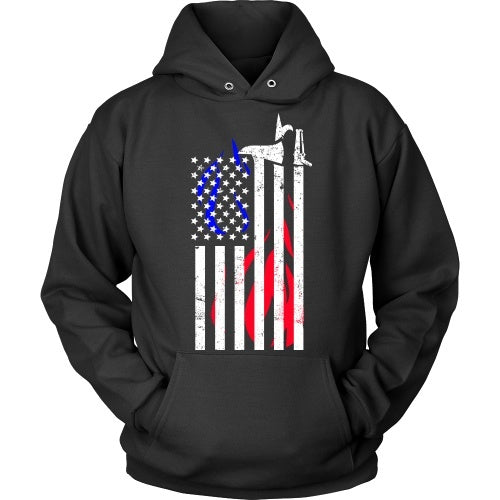 T-shirt - Firefighter Flag - Front Design