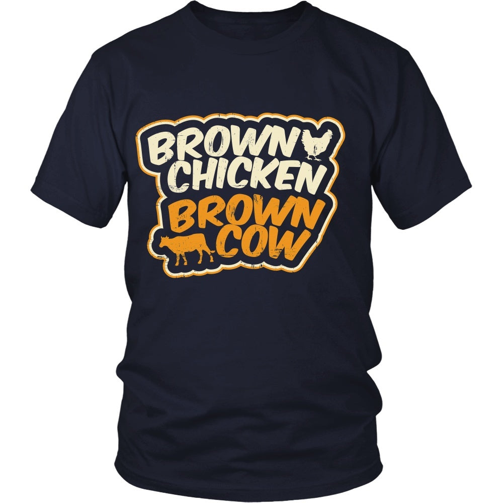 1000px x 1000px - Funny Porn Shirt 2 - Brown Chicken, Brown Cow - Front Design