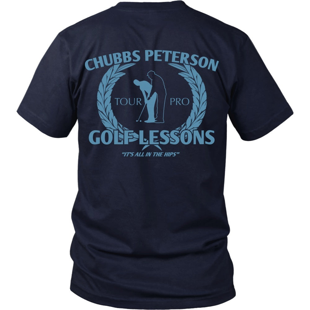 Tshirt Happy Gilmore Chubbs Peterson Golf School Tee Back Design