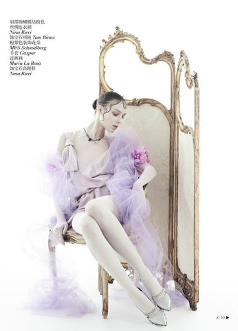 Kati Nescher - Vogue China's August cover story, styled by Nicoletta  Santoro.