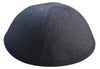 A stylish navy & grey reversible high quality iKippah with a shinny texture.