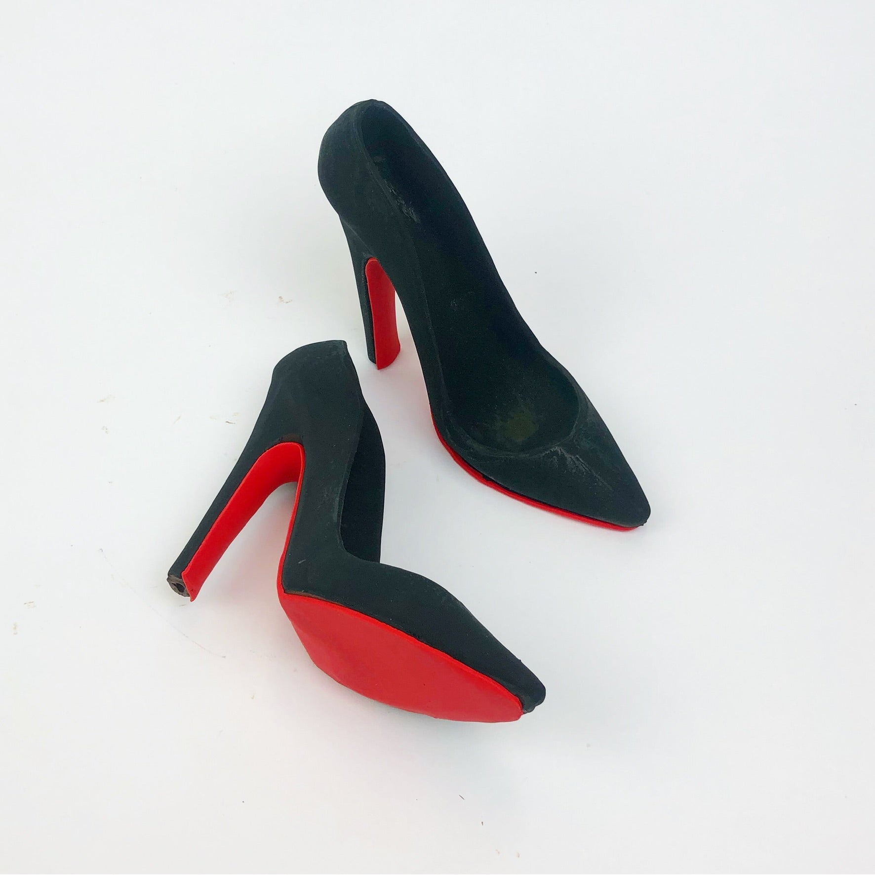 Chocolate Platform Shoe with Red Bottom