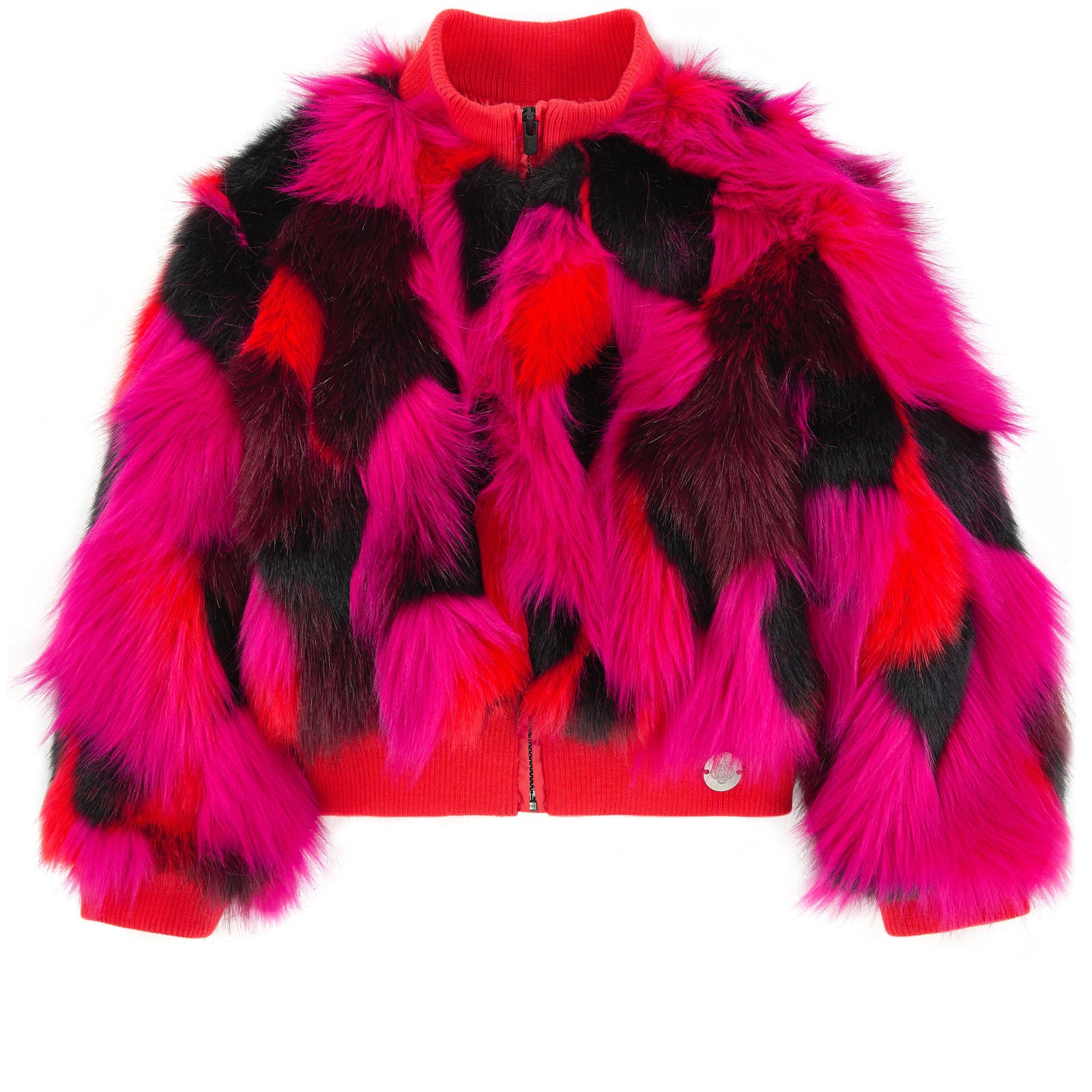 Kenzo Kids Multi Faux Fur Jacket 