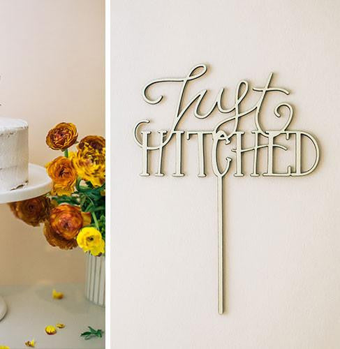 Just Hitched Cake Topper Plumfield 