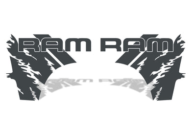 Dodge Ram 1500/2500/3500 (2009-2018) 6.5 BED Vinyl Decal Wrap RAM ...