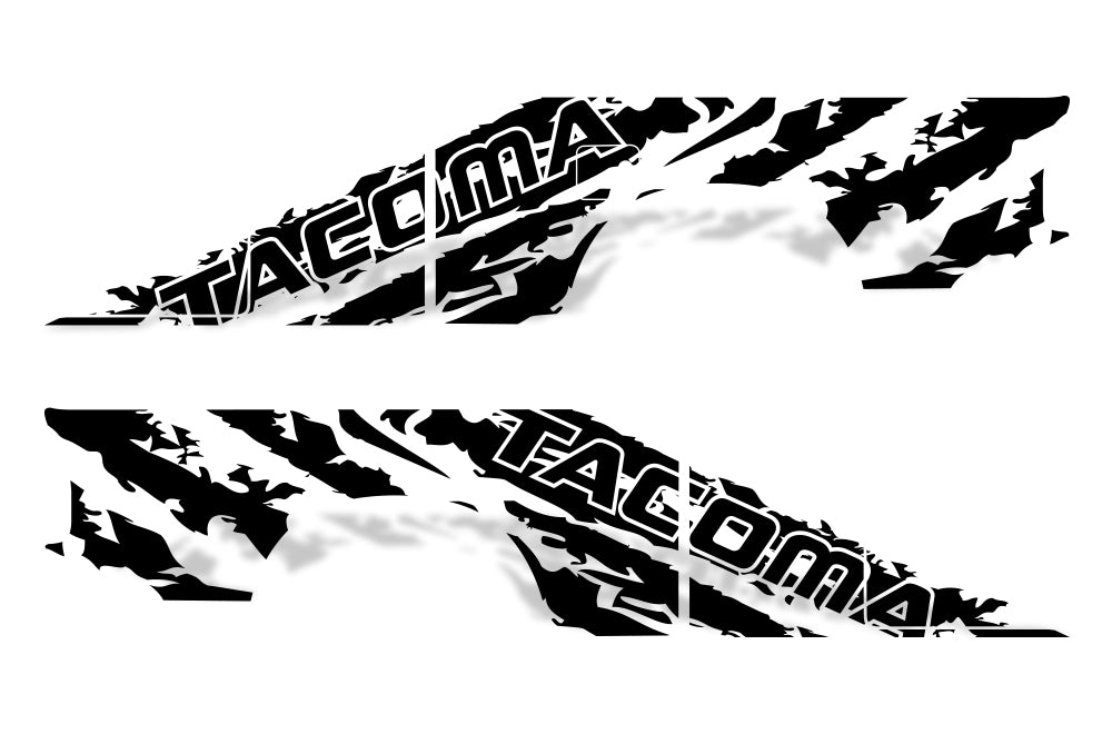 Toyota Tacoma (1995-2004) Custom Vinyl Decal Wrap Kit - TACOMA SHRED ...