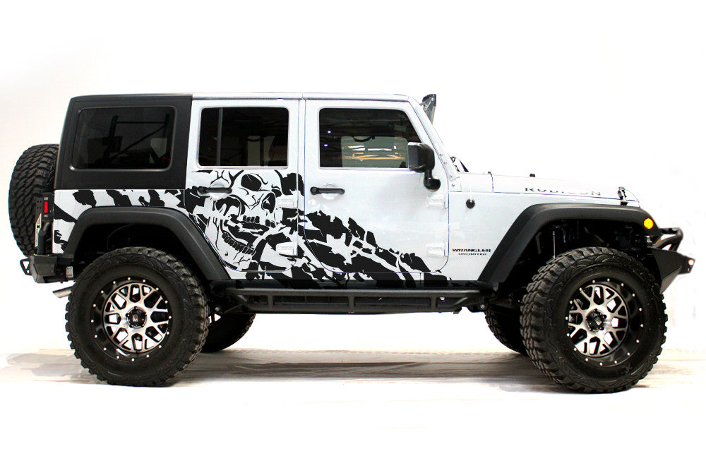 Jeep Wrangler (2007-2016) 4-Door Custom Vinyl Decal Kit - NIGHTMARE –  Factory Crafts