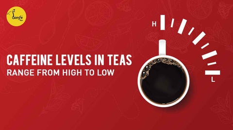 Caffeine levels in teas