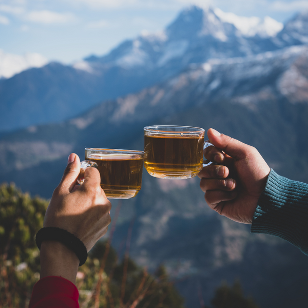 Enjoying Silver tea in the lap of Himalayas