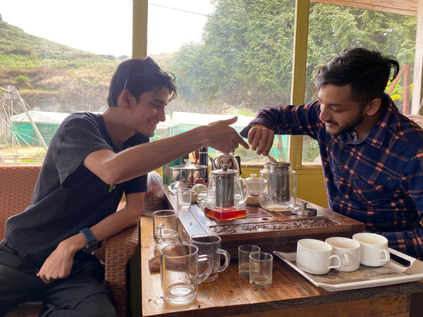 Tea drinking in Ilam