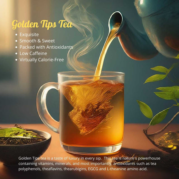 Pouring Golden Tips in a cup