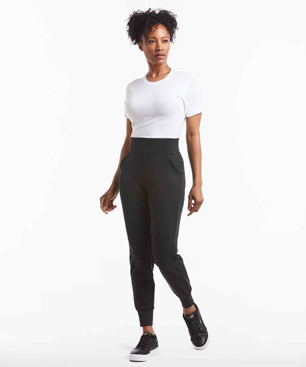 Buy Nike Yoga Luxe Dri-fit 7/8 Matte Jumpsuit - Black At 50% Off