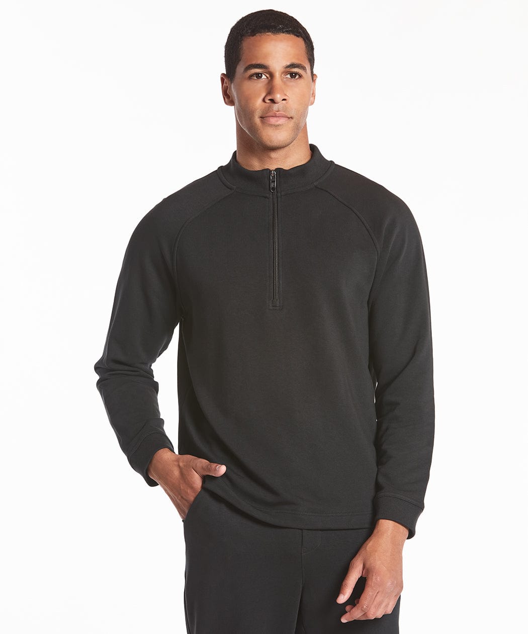 Weekend Half Zip - Black