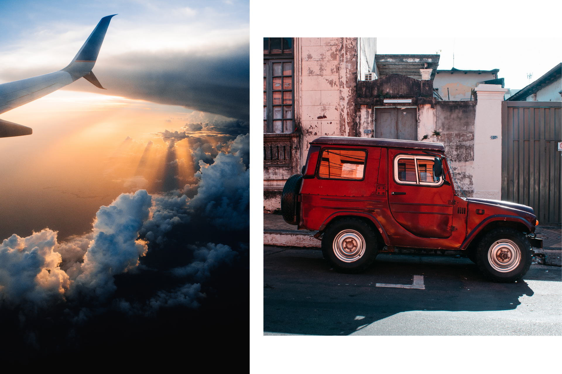 Airplane and jeep 