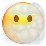 Face in Clouds Emoji
