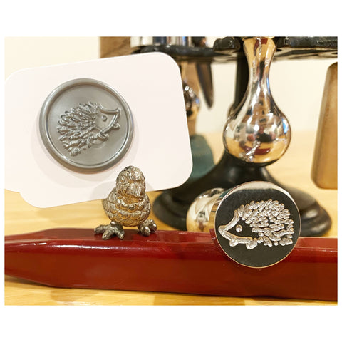 Hedgehog wax seal stamp letterseals.com