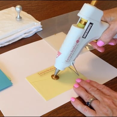 How to use glue gun sealing wax letterseals.com
