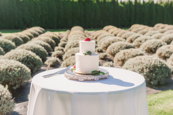 wedding cake lavender fields