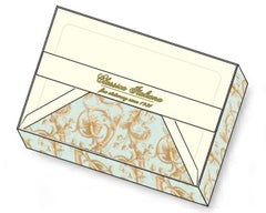 Baroque flower note cards rossi1931 letterseals.com