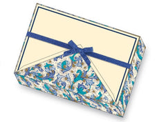 blue florentine note cards rossi1931 letterseals.com