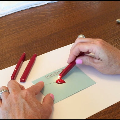 How to use wick style sealing wax letterseals.com