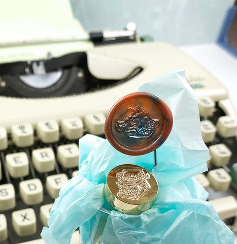 vintage retro typewriter wax seal stamp letterseals.com