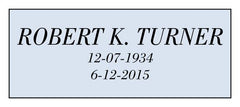 Sample text for urn plate 3 lines. date on two lines