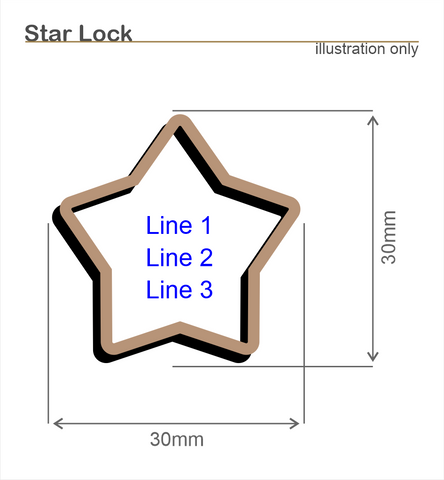 star love lock
