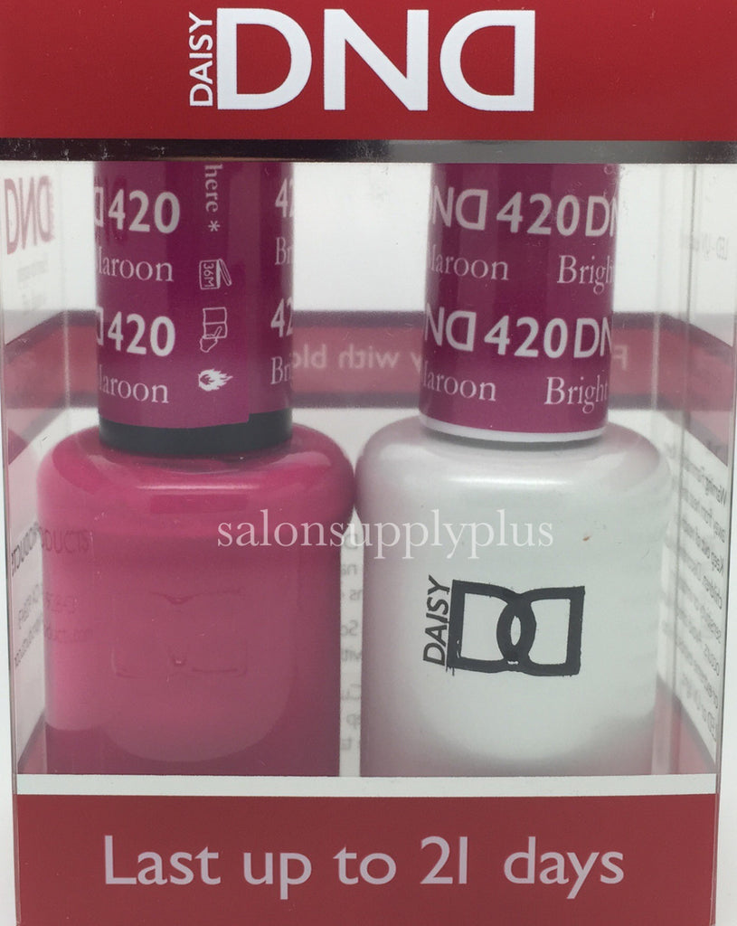 420 - DND Duo Gel - Bright Maroon – SALONSUPPLYPLUS.COM