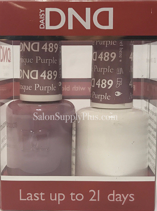 489 - DND Duo Gel - Antique Purple – LR BEAUTY/SALONSUPPLYPLUS