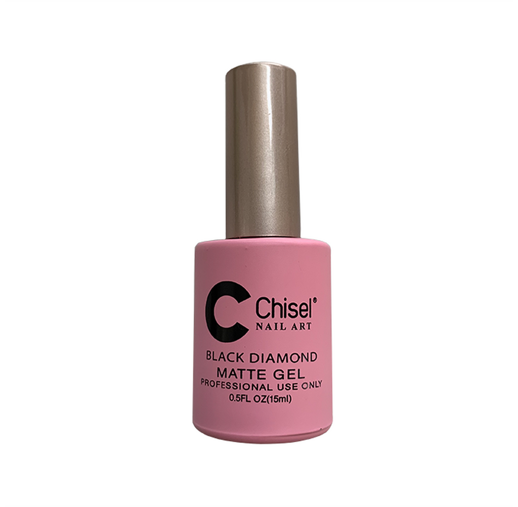 CHISEL NAIL ART BLACK DIAMOND MATTE GEL .5 FL OZ LR BEAUTY