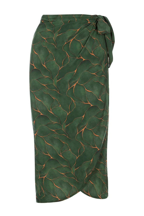 Emerald Leaf - Wrap Skirt