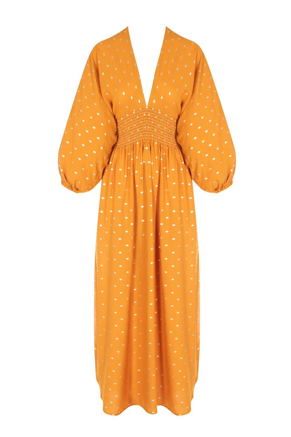 Polka Mustard - Olivia dress