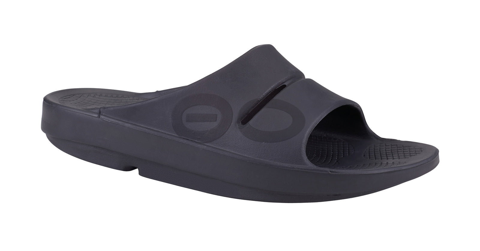 OOFOS Women's OOahh Recovery Slides, Black | oofos.co.uk