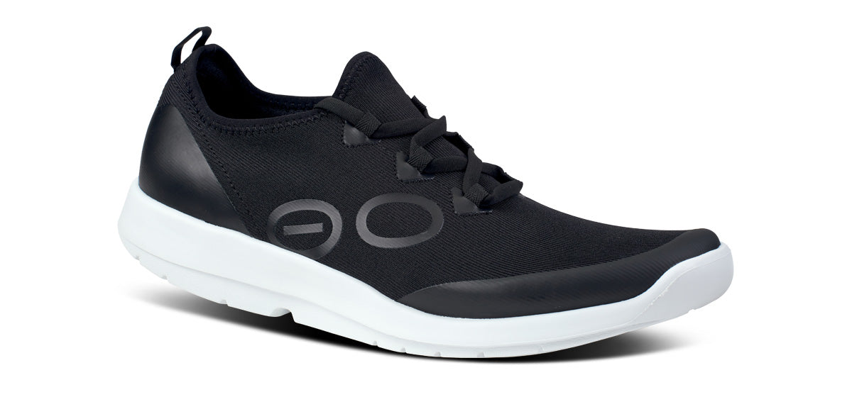 Men's OOmg Sport Lace Shoe - White Black - oofoscouk product image