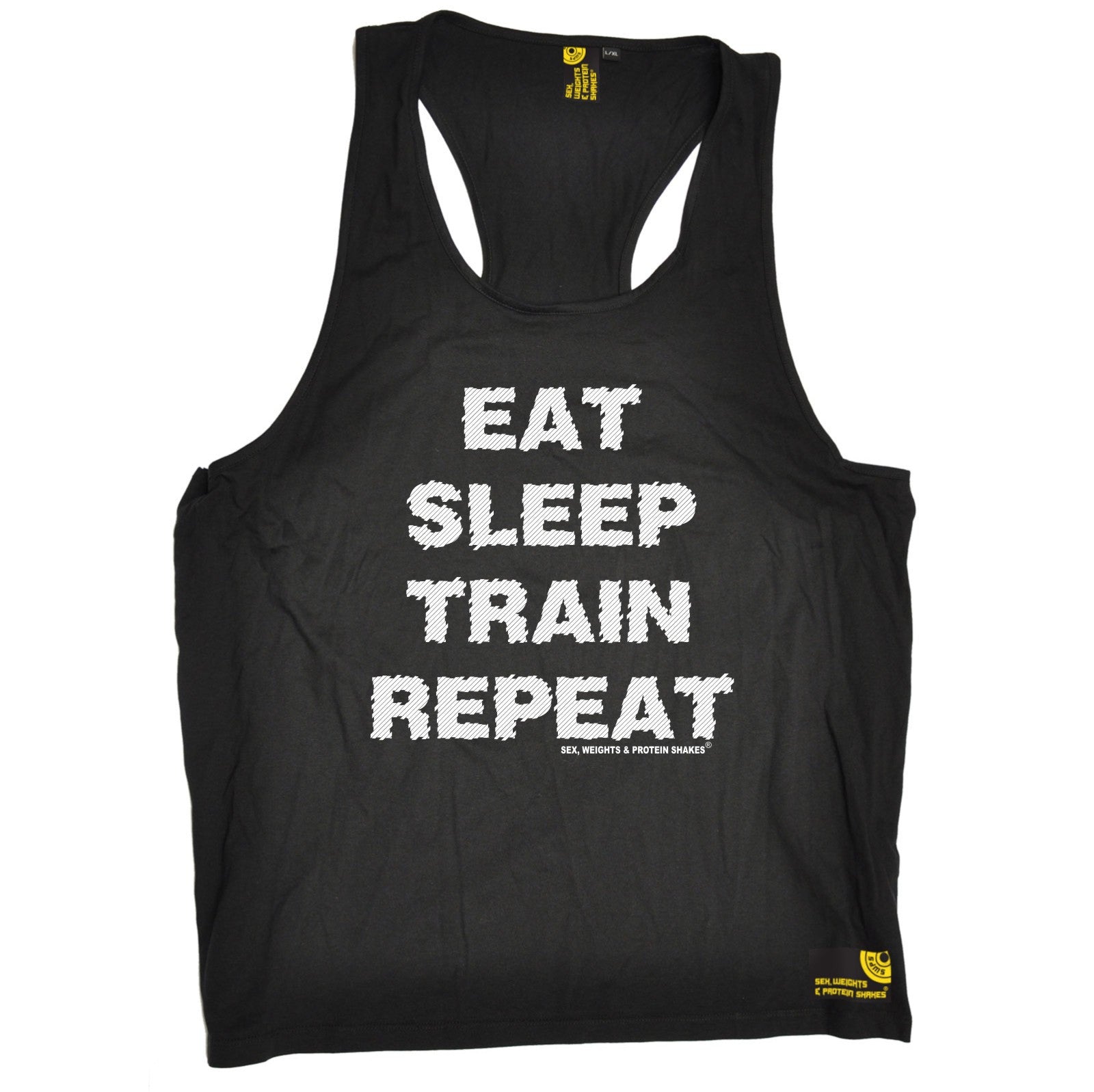 Eat Sleep Train Repeat Tank Top Sex Weights And Protein Shakes