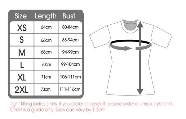 Women S Dri Fit Shirt Size Chart
