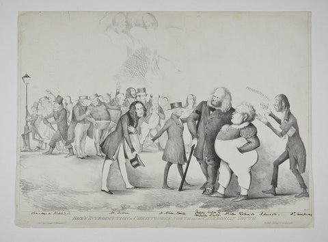 Object in focus: print of Dickens being received by the Edinburgh literati