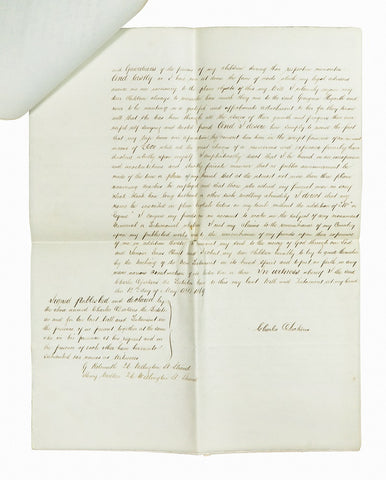Copy of Dickens’s will, page 3