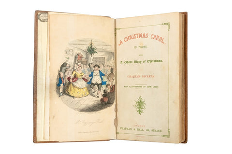 Frontispiece from a first edition of 'A Christmas Carol'