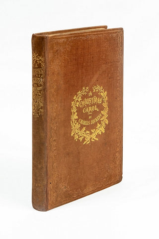 First edition of A Christmas Carol, front cover and spine