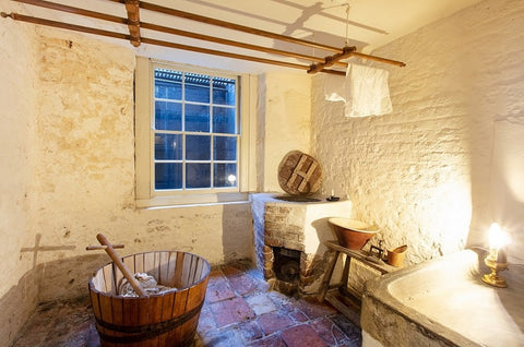 Image of Wash house with copper in corner of room