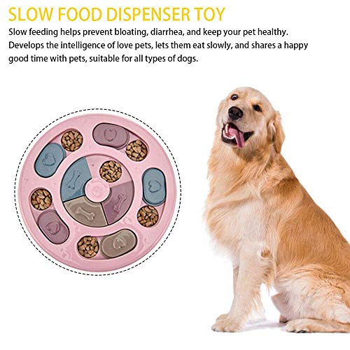 Non-Slip Dog Puzzle Interactive Feeder Toy Treat Dispenser to Improve IQ  for Puppies and Pets 
