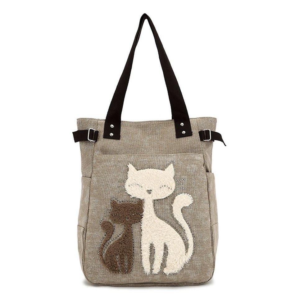 Тканевая сумка с котиком