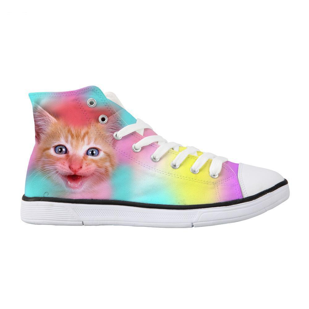 rainbow cat shoes