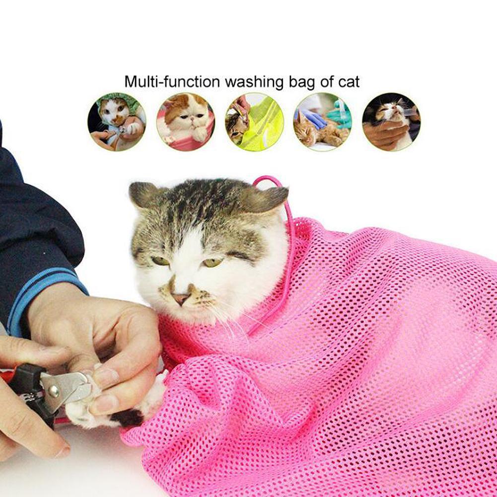 mesh cat grooming bag