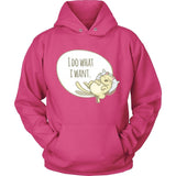 What I want Cat Hoodie Design T-shirt teelaunch Unisex Hoodie Sangria S