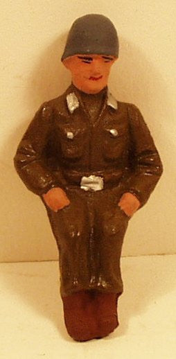 Arnold Hauser Toy Soldier  green seated 60mm - Classic Tin Toy Co.