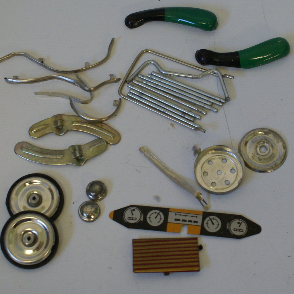 Toy Parts lot. Miscellaneous tin toy replacement parts. – Classic Tin