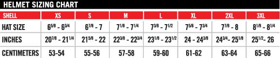 Helmet Size Guide